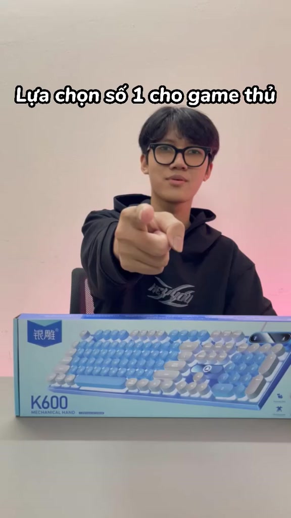 Bàn phím máy tính gaming SIDOTECH K600 có dây full size phím giả cơ nút tròn LED RGB phù hợp dân văn phòng và game thủ | BigBuy360 - bigbuy360.vn