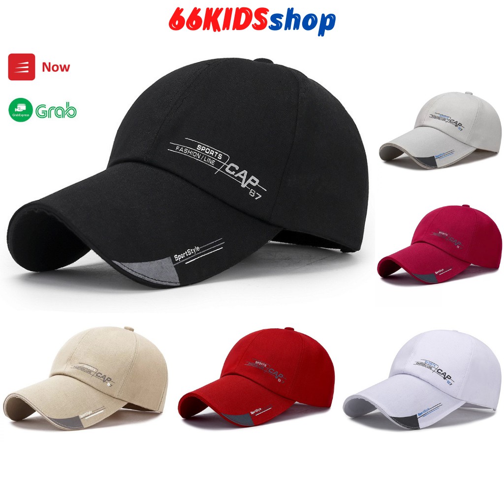 Mũ lưỡi trai thêu chữ CAP 87 cực đẹp phong cách Hàn Quốc thời trang cho nam và nữ 66KIDS SHOP