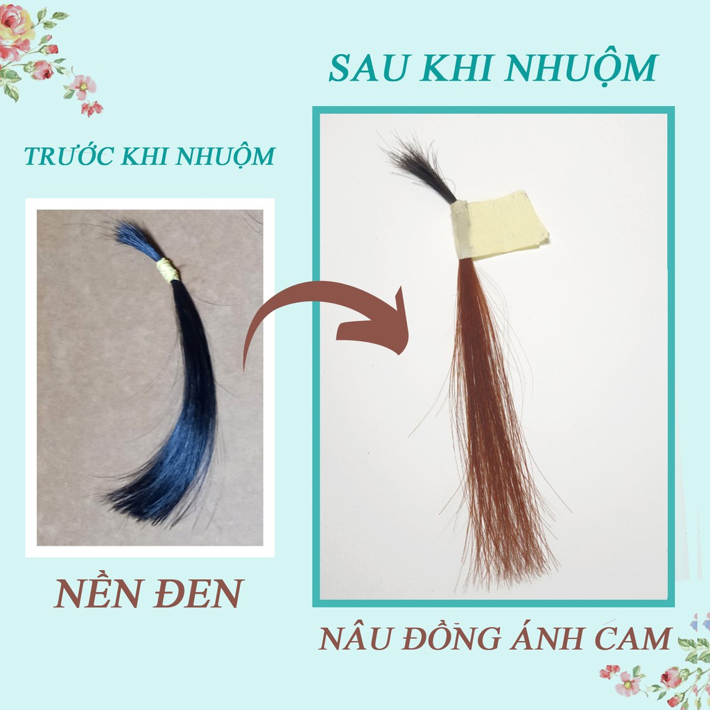 Thuốc Nhuộm Tóc Nâu Đồng Ánh Cam