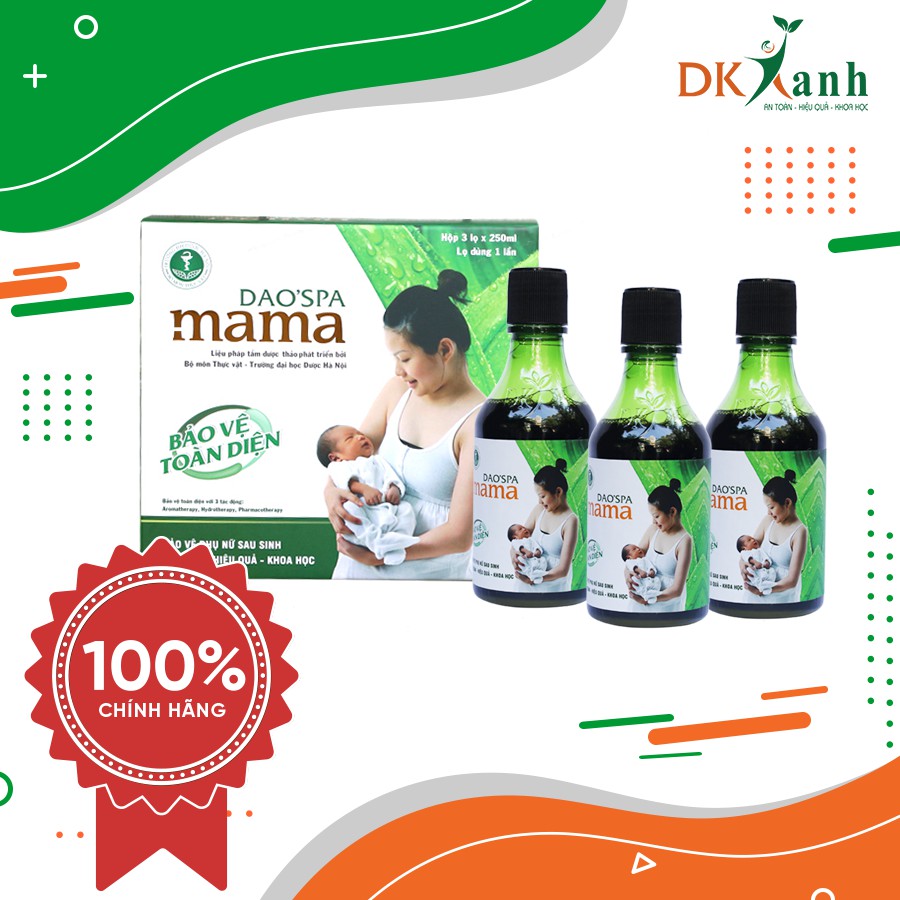 [HÀNG CHUẨN - DATE MỚI NHẤT] Combo 5 hộp Dao'spa mama TẶNG máy xông mặt cao cấp - DK PHARMA