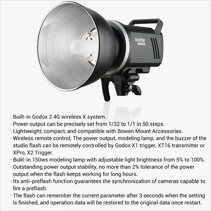 Đèn Flash studio Godox MS300