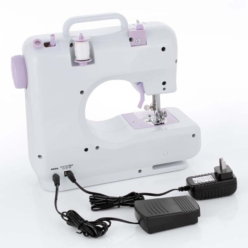 Máy May Mini Để Bàn Gia Đình - Máy Khâu Cầm Tay FHSM 505 với 12 Đường May, Có Vắt Sổ Tặng Kèm Bộ Phụ Kiện
