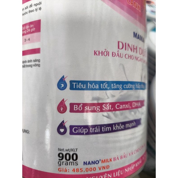 SỮA SỮA NANO MAMA 900G/DATA 3/2023