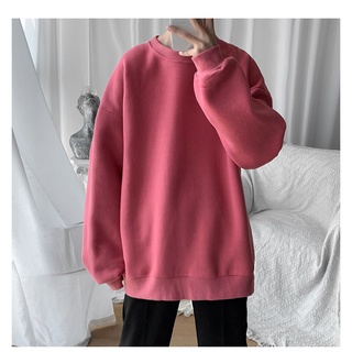 Sweater Basic nỉ trơn Oversize unisex nam nữ [FREESHIP] (có ảnh thật)