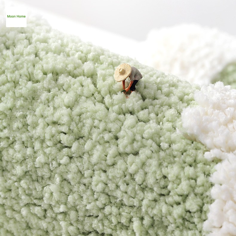 Thảm lau chân chùi chân cao cấp trang trí thấm nước chống trơn MoonHome 40x60 hoặc 50x80cm