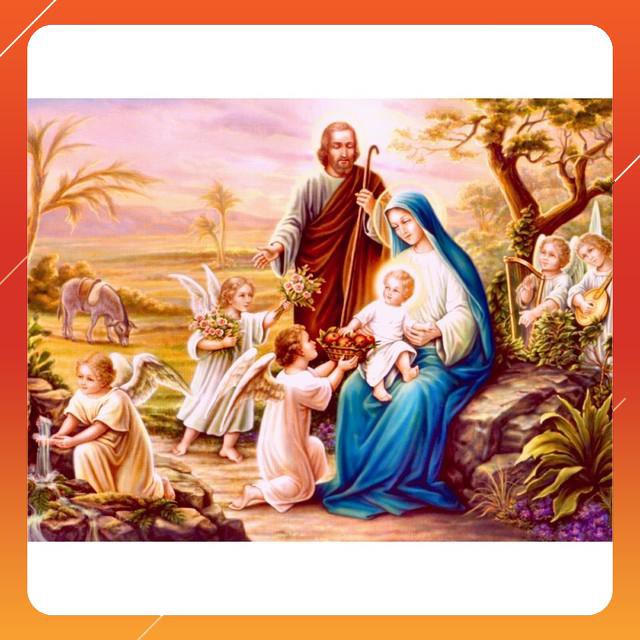 Tranh đính đá 5D Tranh thiên chúa jesu