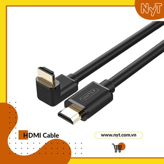 Dây cáp cổng HDMI 1.4/4K dài 1.5M đầu bẻ góc cao cấp /UNITEK Y-C 1007