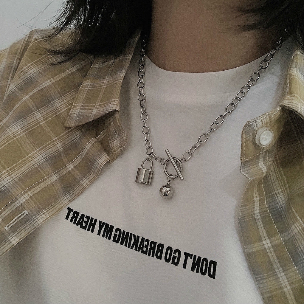 Dây Chuyền Thép Titan Phong Cách Hip Hop Đường Phố Đơn Giản 22368