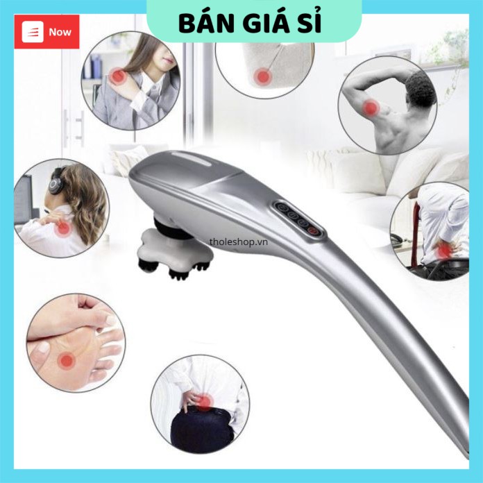 Máy massage   GIÁ VỐN  Máy massage cầm tay Yichang 5 đầu (màu xám), giúp xoa dịu cơn đau mỏi nhanh chóng 7983