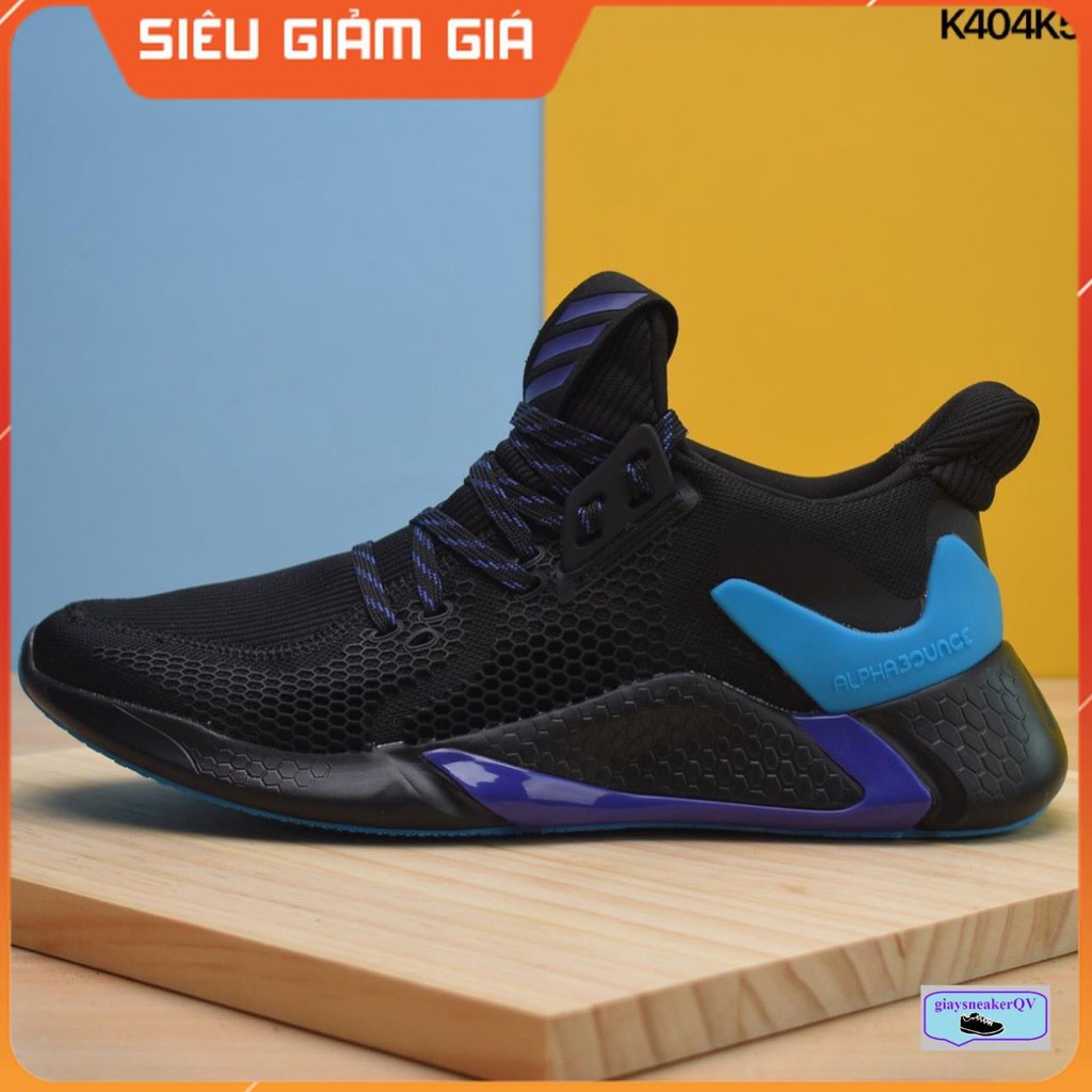 (SIÊU KHUYẾN MẠI) Giày thể thao sneaker nam nữ ALPHABOUNCE instinct M 2020 đen má xanh