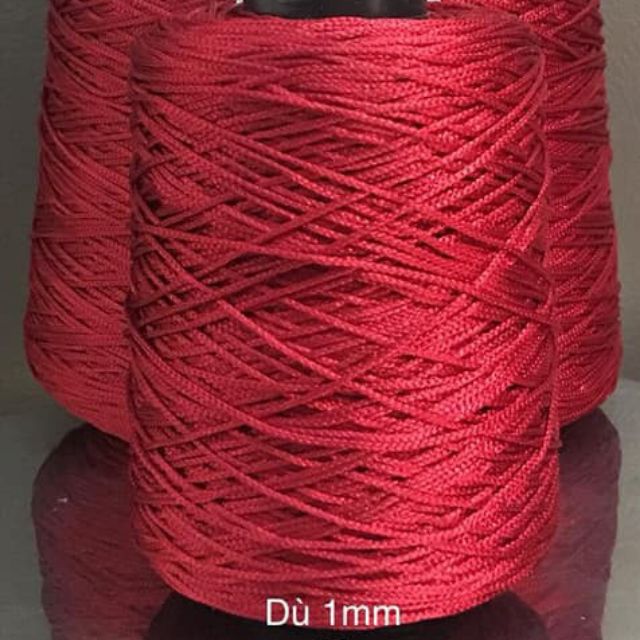 10 mét dây dù 1mm đỏ đô