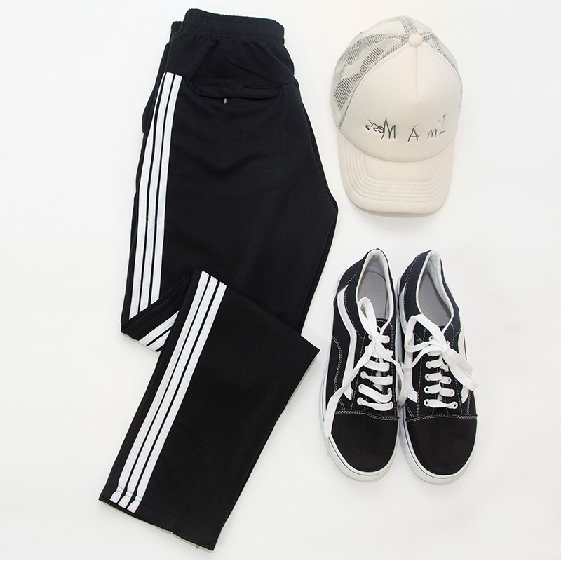 Quần Thun Thể Thao Nam 3 Sọc Quần Nam Thu Đông Co Giãn Ống Suông AVITI QT42 | BigBuy360 - bigbuy360.vn