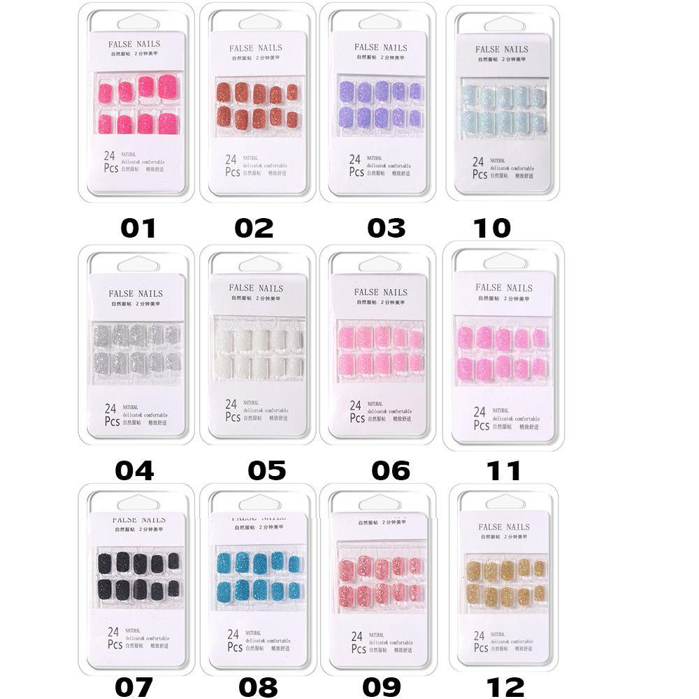Set 24 Móng Tay Giả Có Thể Tái Sử Dụng