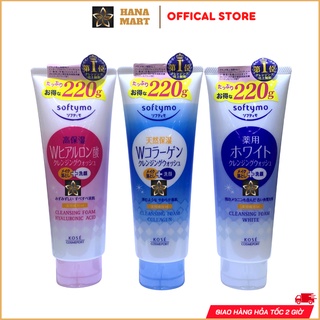 Sữa rửa mặt Kose Softymo nội địa Nhật Bản 220g