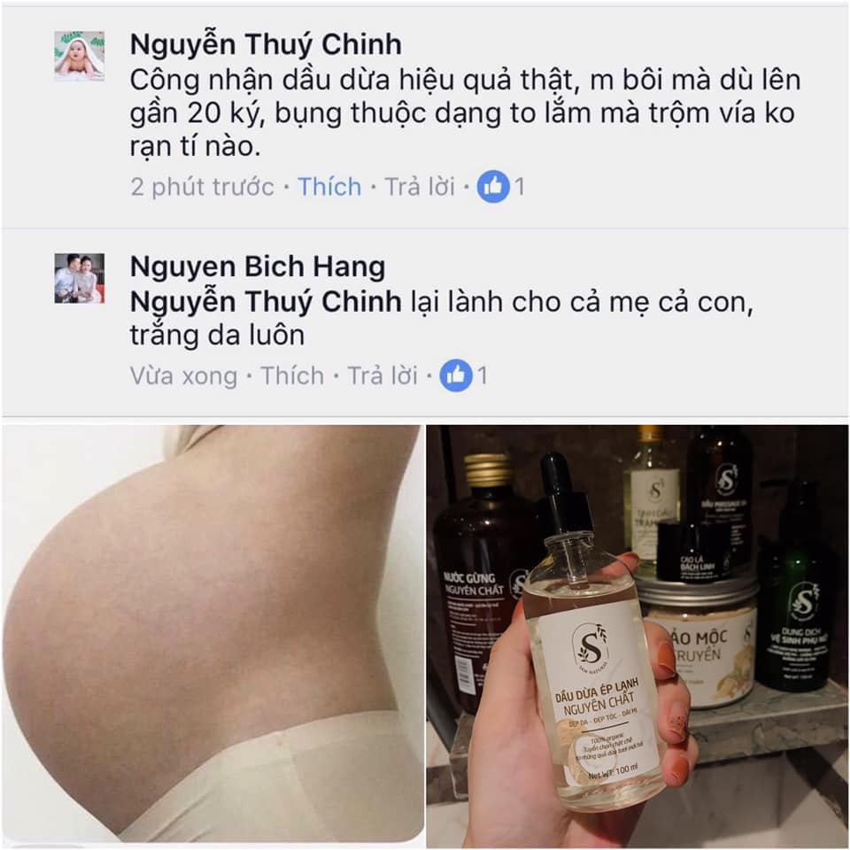 Dầu Dừa Ép Lạnh Organic Nguyên Chất Sam Natural - Dầu dừa dưỡng mi, dưỡng tóc, dưỡng da 100ML