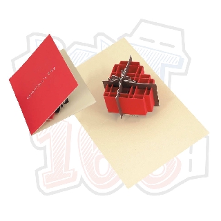 Mô hình giấy Valentine Heart Box - Pop-up Card