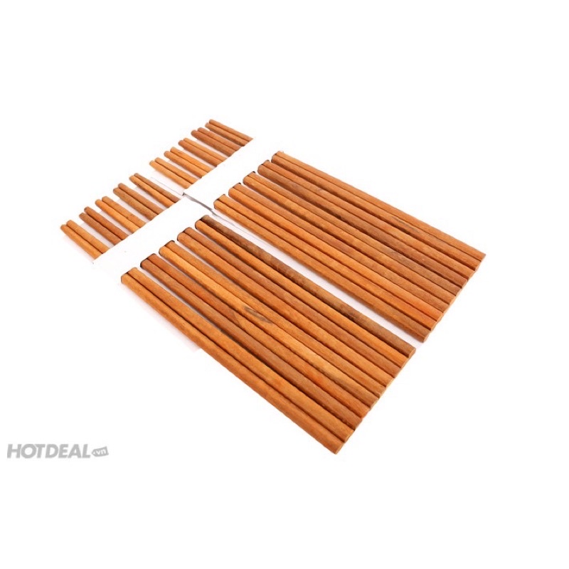 Bộ 10 Đôi Đũa Gỗ Lê Vân / 3 Miền - Hàng Việt Nam Chất Lượng Cao - Nhẵn, Đẹp, Tự Nhiên, An Toàn Cho Sức Khoẻ