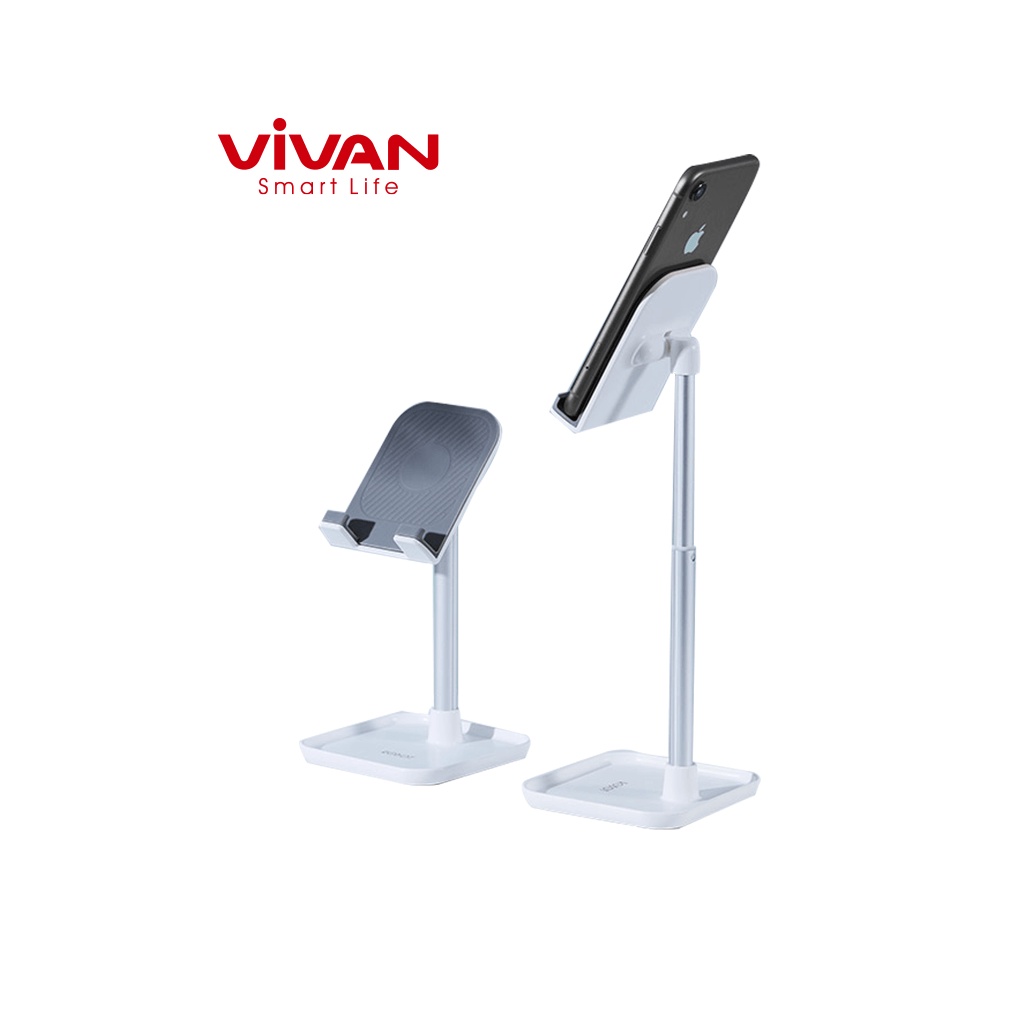 Giá Đỡ Điện Thoại/Máy Tính Bảng VIVAN RT-US04 Tăng Giảm Chiều Cao Và Góc Nhìn - Chất Liệu Hợp Kim Nhôm