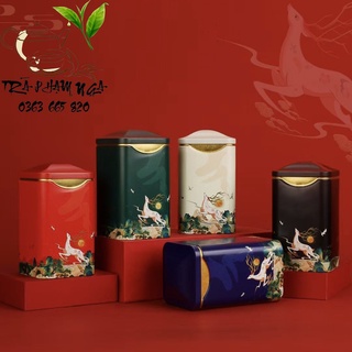 Hộp đựng trà, hũ đựng trà, lọ đựng thảo mộc khô và cafe (hươu nhô) - Trà Thái Nguyên Phạm Nga