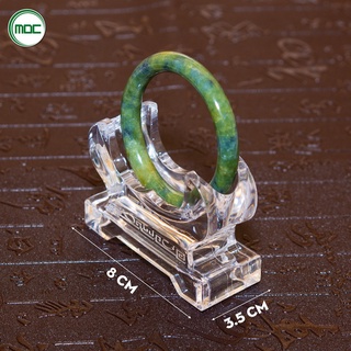 Đế vòng mica càng cua dùng để trưng bày vòng bản đá phong thủy size 6x8cm