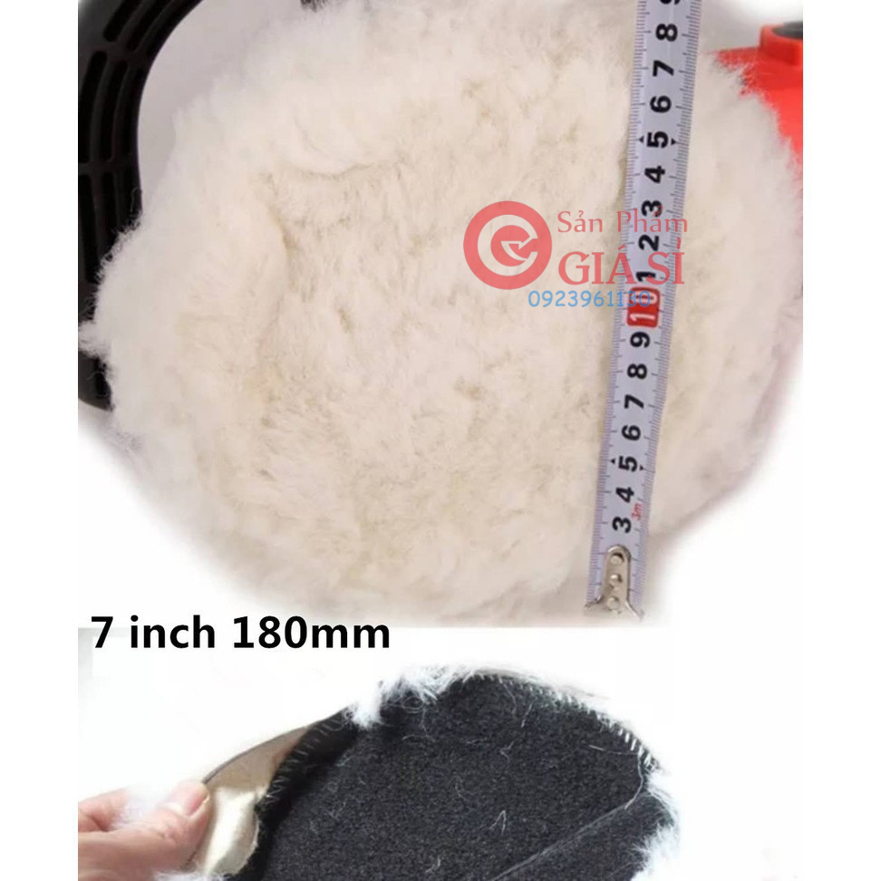 Bộ 2 phớt lông cừu đánh bóng 7 inch-180mm ❤️freeship❤️