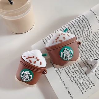 ☘️Tặng kèm móc☘️ Case bao Airpod silicon 1/2 "Starbucks Coffee" Siêu Đáng Yêu