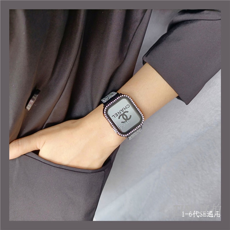 SWAROVSKI Dây đeo thay thế cho đồng hồ thông minh Apple Series IWatch 7 / 6 / 5 / 4 / 3 /SE 45mm / 40mm / 42mm / 38mm /41mm / 44mm Dây đeo Apple Watch