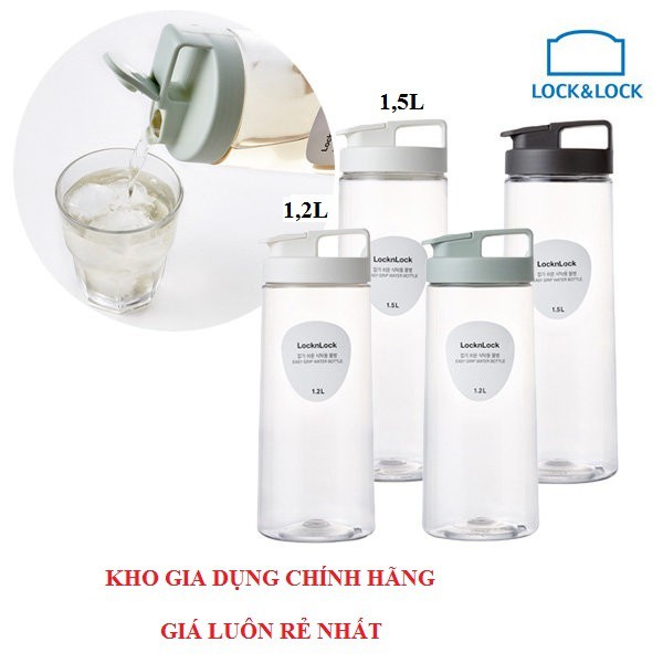 Bình đựng nước Lock&amp;Lock dung tích 1.2L HAP813 dung tích 1.5L HAP814