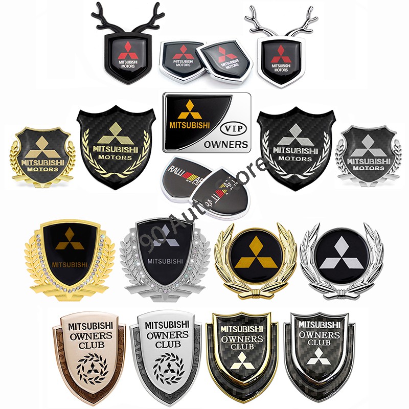 Nhãn dán trang trí xe hơi sợi carbon chuyên dụng cho Mitsubishi ASX Outlander Lancer Pajero Eclipse