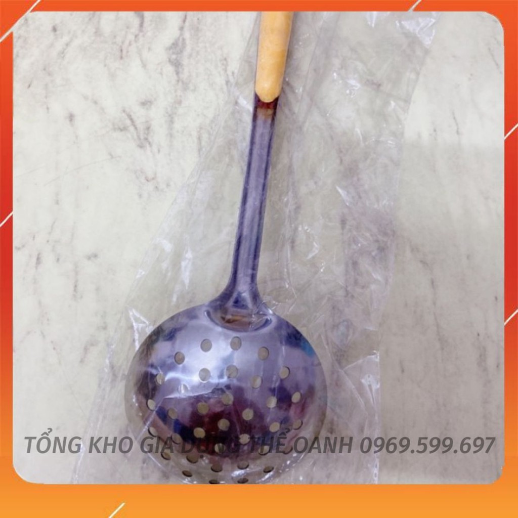 Muỗng lỗ ăn lẩu inox