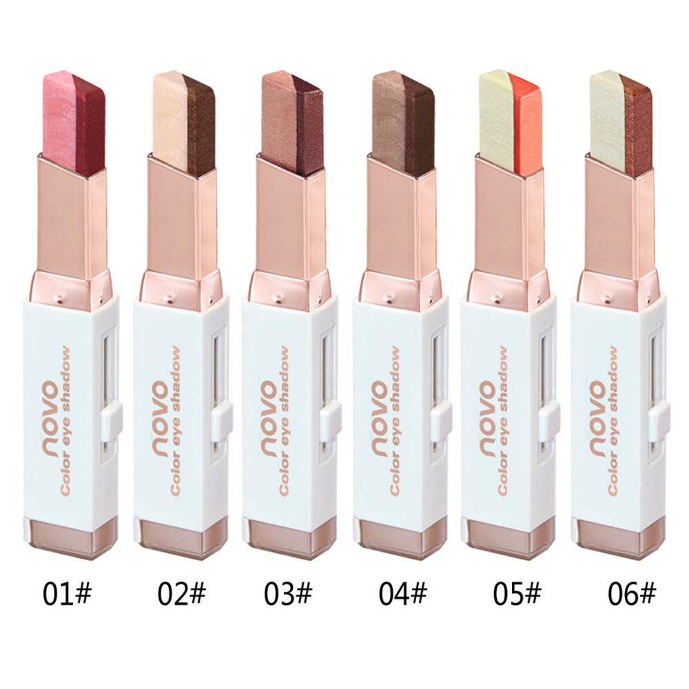 Thỏi Phấn Mắt 2 Màu Sắc Lấp Lánh Chống Thấm Nước Lâu Trôi