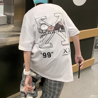 Áo thun Off - White,áo phông cổ tromg tay lỡ XO 66 chất mát mịn