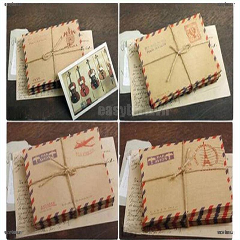 Set 10 bìa thư mini phong cách vintage