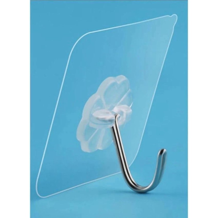 Móc dán cường lực trong suốt  dán chắc hơn cả keo 502 treo đồ nặng 5-10kg thoải mái).
