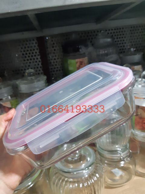 FREESHIP50K Hộp thủy tinh đựng cơm chữ nhật ( có ảnh thật ) | BigBuy360 - bigbuy360.vn