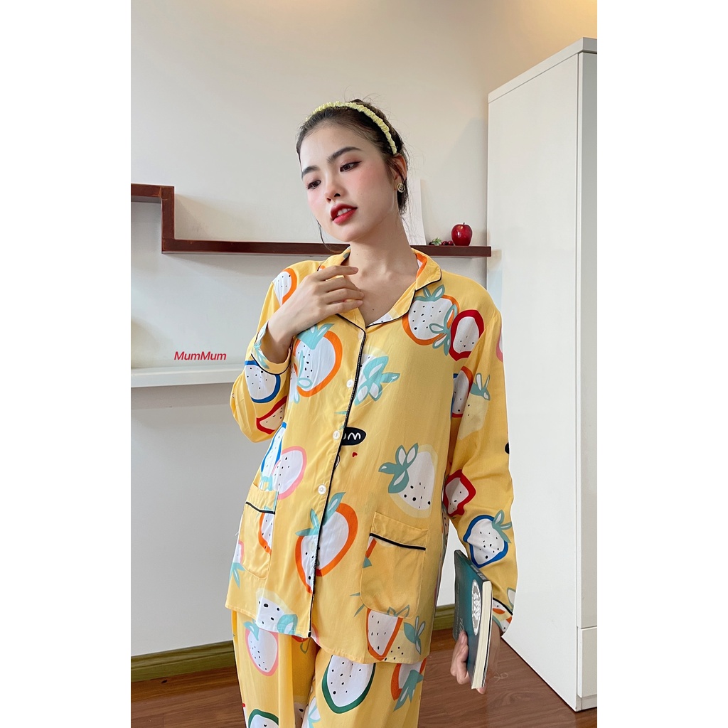 Bộ Bầu Pijama mặc Bầu kết hợp sau sinh