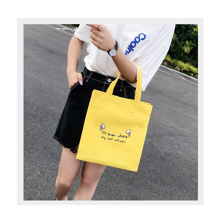 Ba Lô JASMIN NOIR Vải Canvas In Hình Thời Trang Cho Nữ