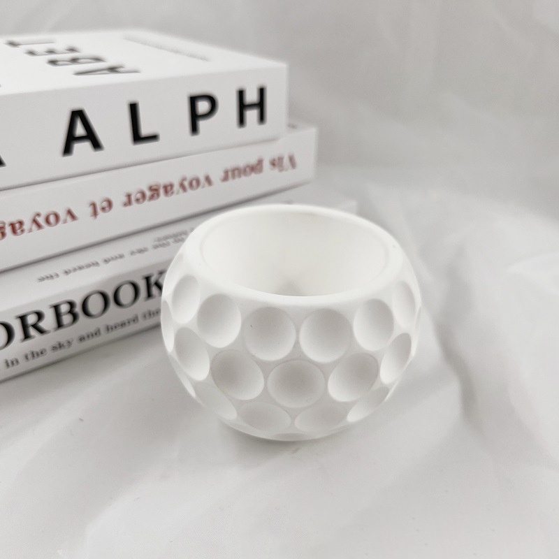 Khuôn Silicone Làm Giá Đỡ Đèn Cầy Hình Tròn Tiện Dụng