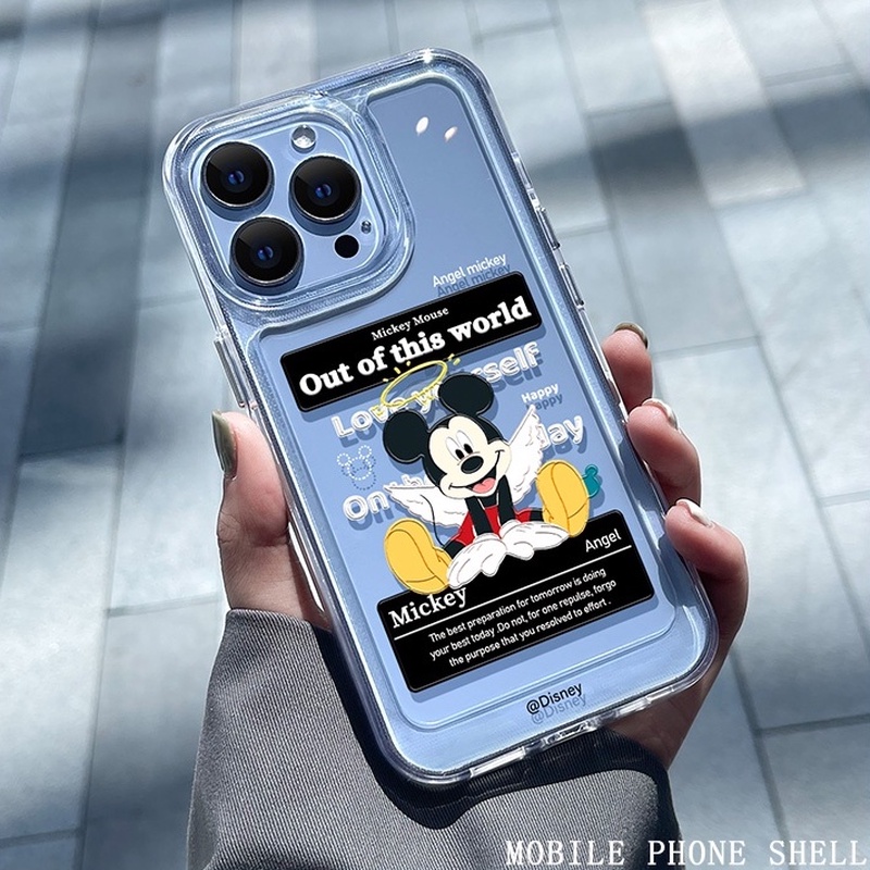Ốp Điện Thoại Họa Tiết Chuột Mickey Cho iphone 11 13 7 8 Plus space 12 13 Pro Max X XS Max 7 8 SE 2020