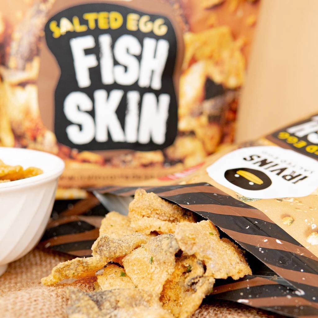 Da cá trứng muối IRVINS - Salted Egg Fish Skin 105g 230g