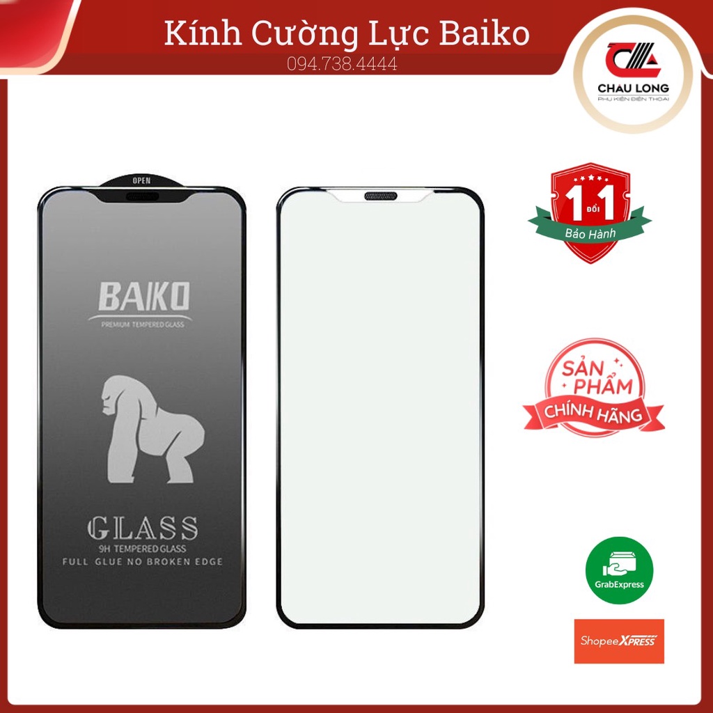 Kính cường lực iphone cao cấp KINGKONG BAIKO siêu dẻo chống bể cho 7plus/8/8plus/plus/x/xr/xs/11/12/13/pro/max