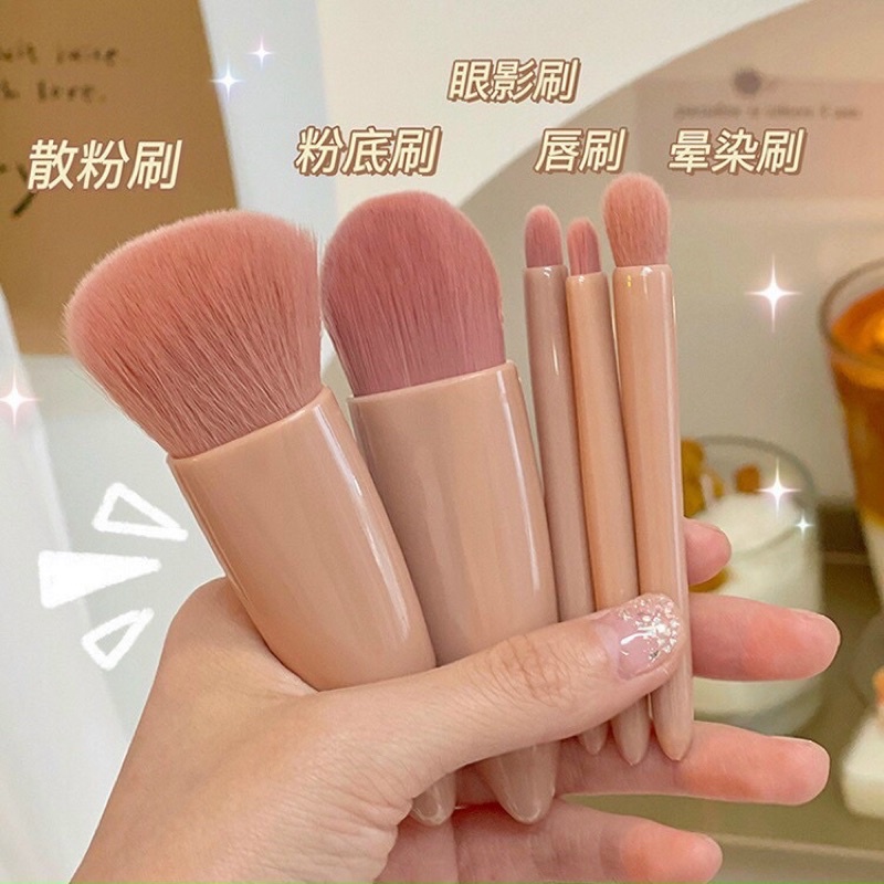 Bộ set cọ trang điểm make up cá nhân 5 món lông mềm mượt dễ tán
