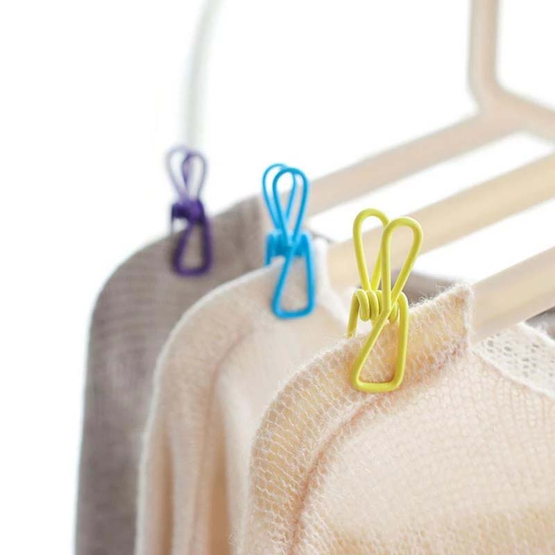 Kẹp kim loại giữ tài liệu đa năng màu sắc ngẫu nhiên