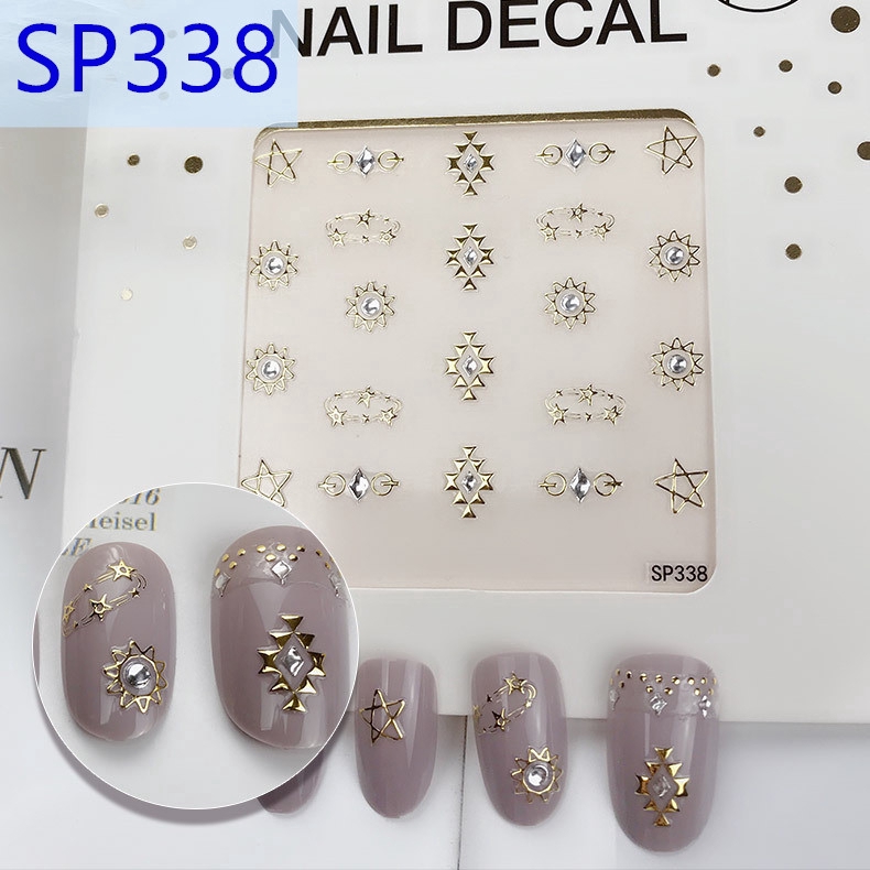 Pha lê đá 3D dán móng tay màu laser trang trí nghệ thuật bắt mắt