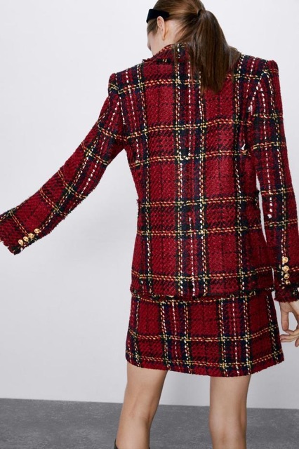 Áo vest blazer dạ Tqxk Za.ra