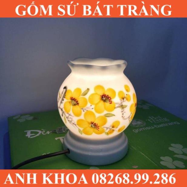Đèn xông tinh dầu size nhỏ - Gốm sứ Bát Tràng Anh Khoa