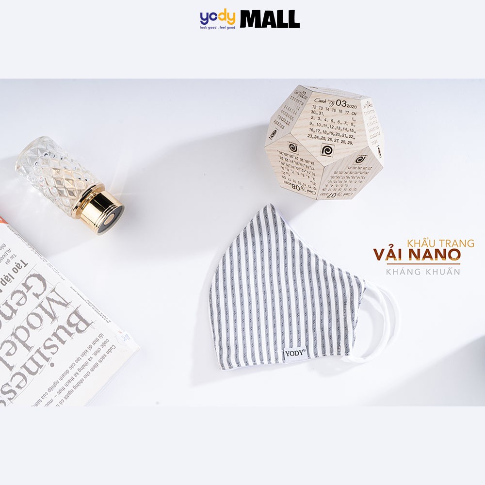 Khẩu trang vải YODY công nghệ nano ion bạc kháng khuẩn KTR3001