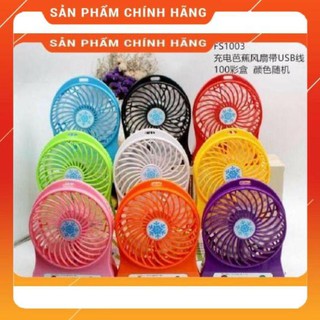 Freeship Quạt Sạc Mini Fan 3 tốc độ cực mát
