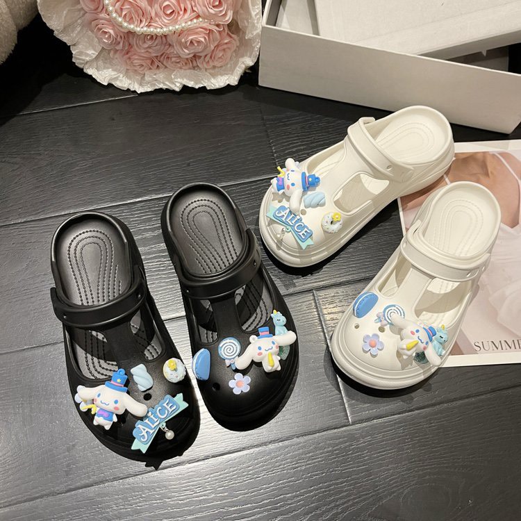 Dép sục cross hàng nâng đế kèm stick siêu xinh, siêu dáng yêu MSP: 2616-THỎ