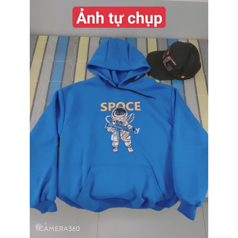 Áo Hoodie Nam Nữ Chui Đầu Chất Nỉ Ngoại in Hình Người Máy Phi Hành Gia Hot Trend [New Unisex]